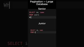 Senior vs Junior Developer 😂 | MySQL Pagination in Large Databases 💻🔥 #Shorts
