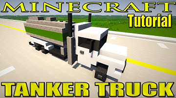 Minecraft Tanker Truck Tutorial (Design by Yazur)