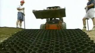 Placing infill inside the GEOWEB® Soil Stabilization System (Geocell)