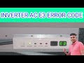 how to fix E3|inverter ac e3 error code|midea ac e3 error|e3