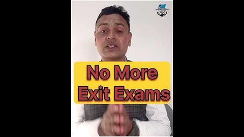 No more Exit Exam