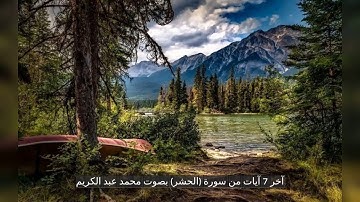 آخر 7 آيات من سورة الحشر بصوت محمد عبد الكريم
