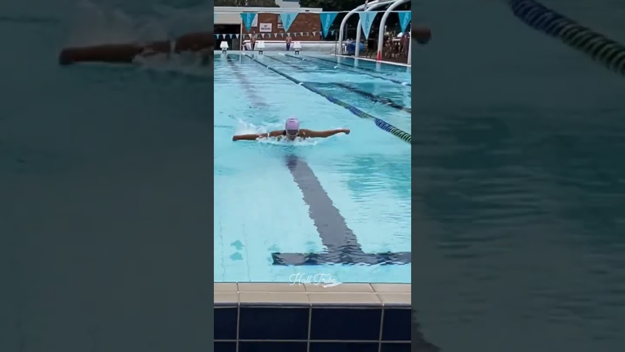 Swimming 50m butterfly.. little legend. 