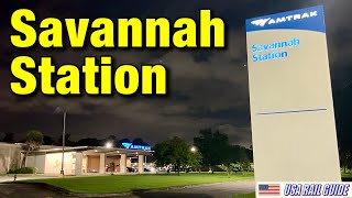 [ Amtrak Station ] Delta Airlines LAX-ATL-SAV, Atlanta people mover, Savannah Station all night