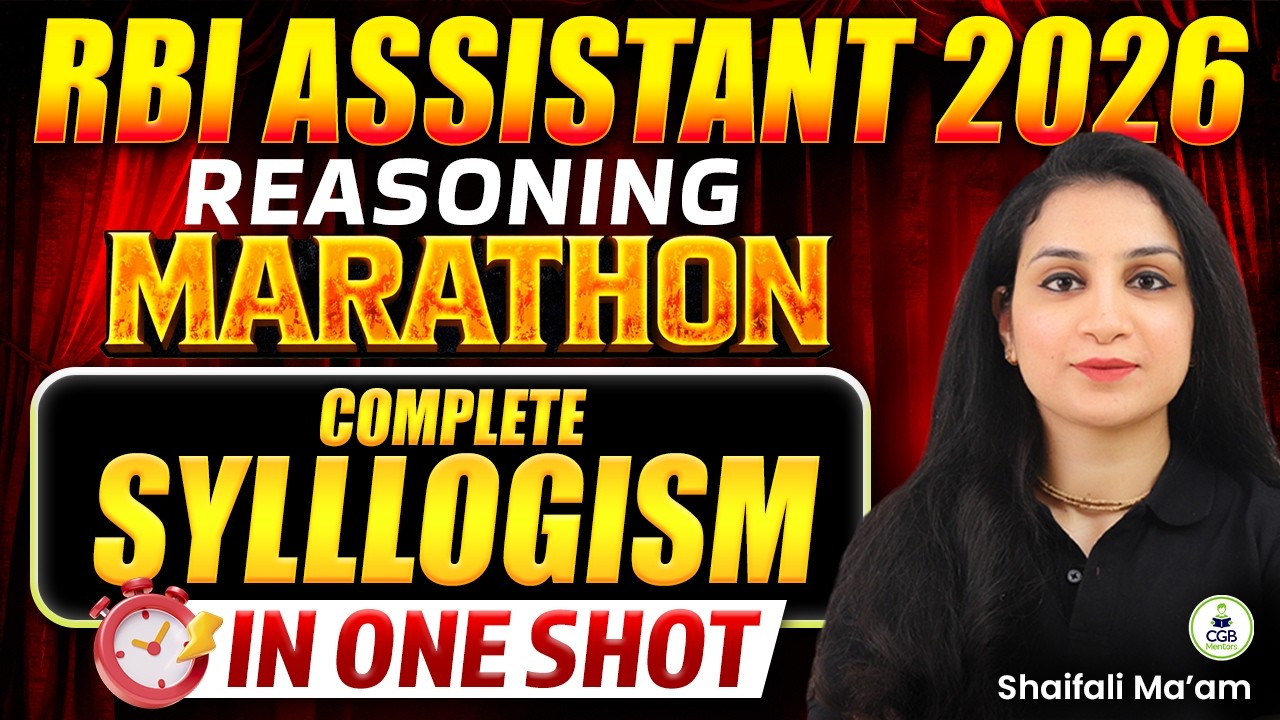 RBI Assistant 2026 Reasoning | Complete Syllogism in One Class ...
