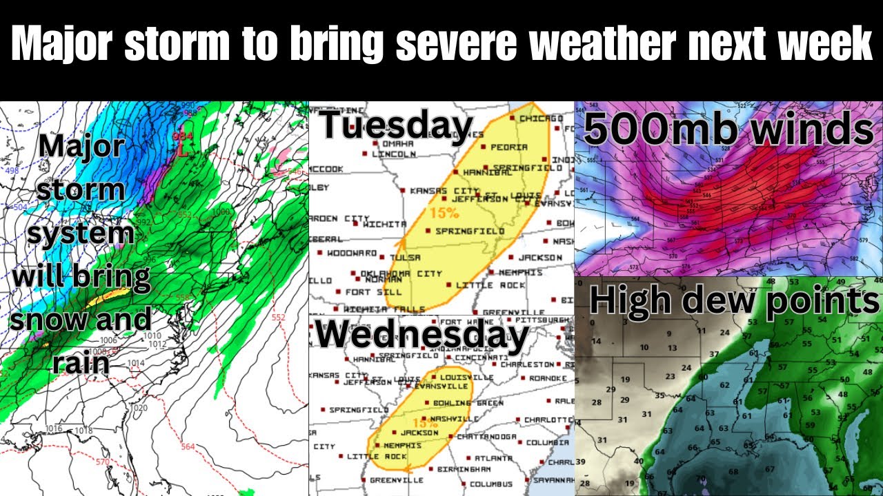 Severe weather threat remains as a major storm looms but even warmer ...