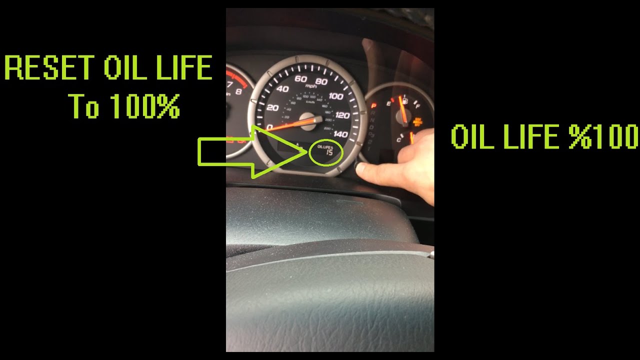 How to Reset the Oil Life on a Honda Pilot 2006 - 2010 - YouTube