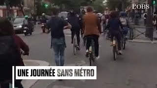 Grève de la RATP : la débrouille des Parisiens à vélo, trottinette, VTC ou même en skate