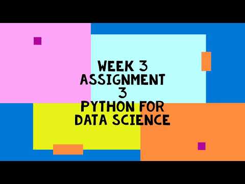 Python For Data Science |  NPTEL | Week 3 | assignment solution 3 | 2023