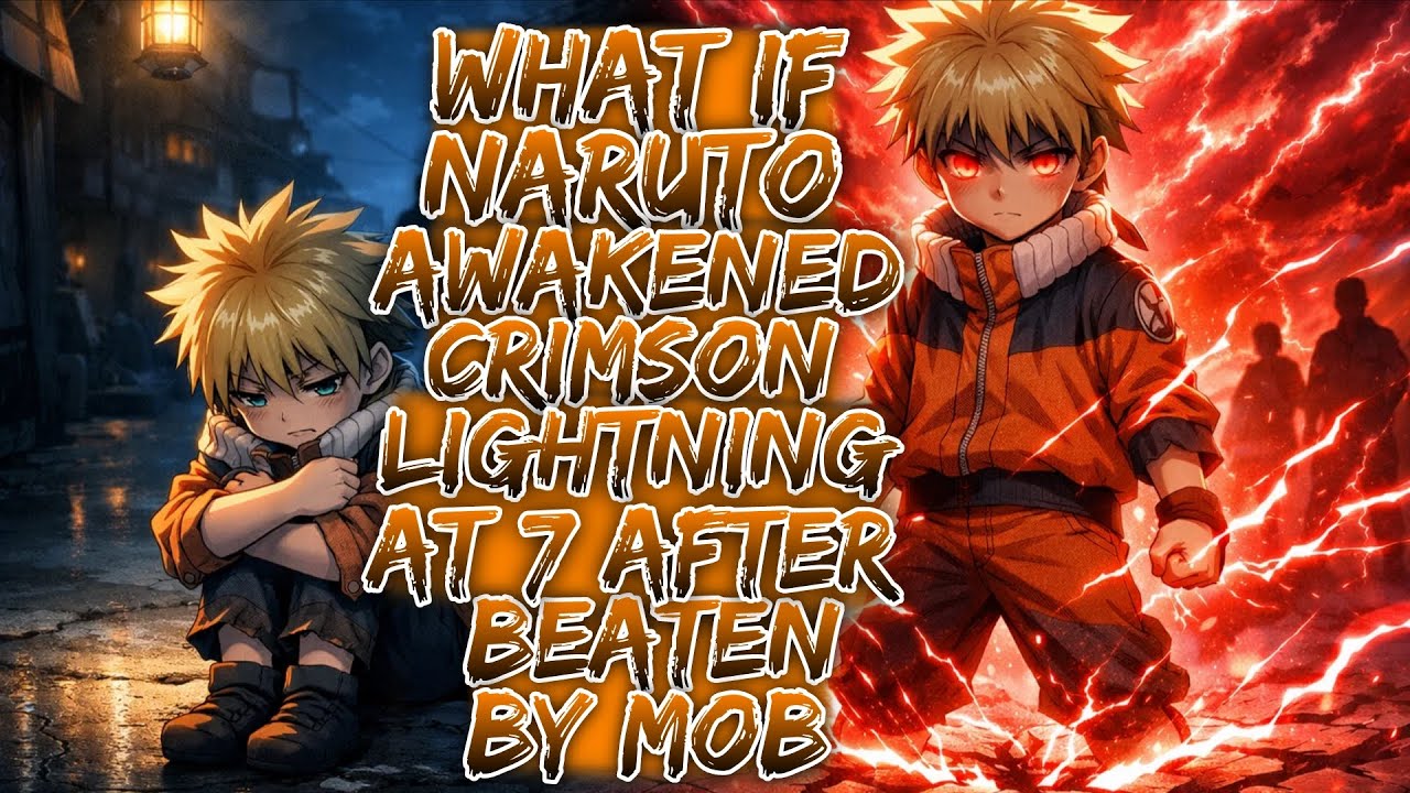What If Naruto Awakened Crimson Lightning at 7 After Beaten By Mob ||