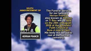 Herran Francis Short Obituary