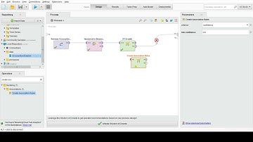 Apriori Algorithm using Rapid Miner Studio