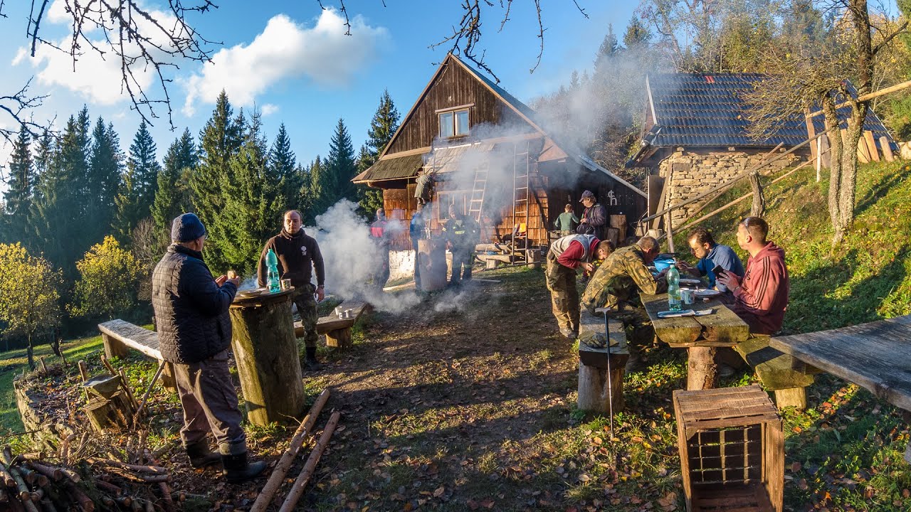 Dřewofest -  příprava dřeva na topení. Čerstvé dřevo je potřeba co nejrychleji zpracovat.