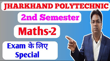 Jharkhand Polytechnic 2nd Semester /Jharkhand Polytechnic 2nd Semester maths / important question