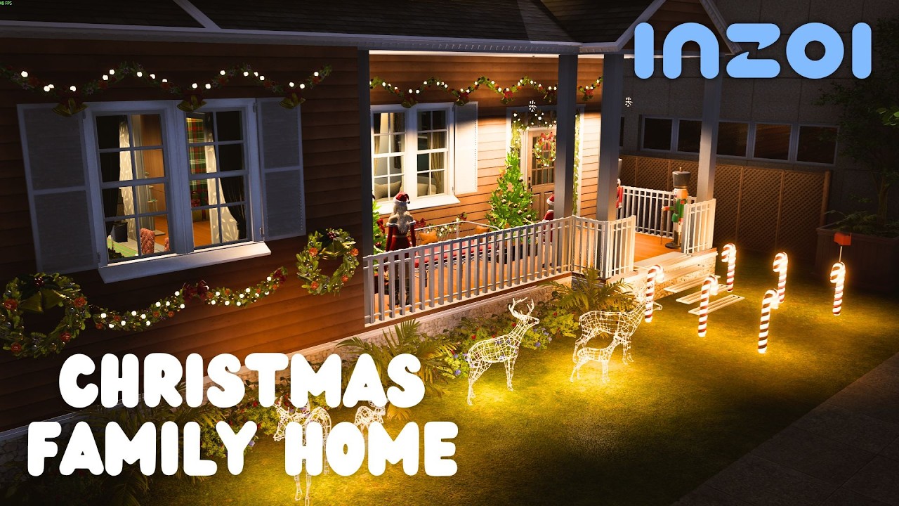 Cozy Christmas Family Home Build 🎄 | inZOI