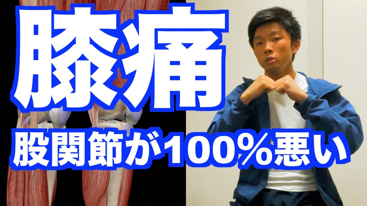 【膝が痛い人に100％共通していること】コレを知らないから膝の痛みが治らない！「膝の痛み」「膝の変形」に100％共通している「股関節の問題」について！【愛媛県松山市　膝痛・変形性膝関節症】