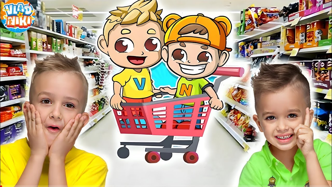 Vlad And Niki Doing Shopping In Supermarket vladniki YouTube