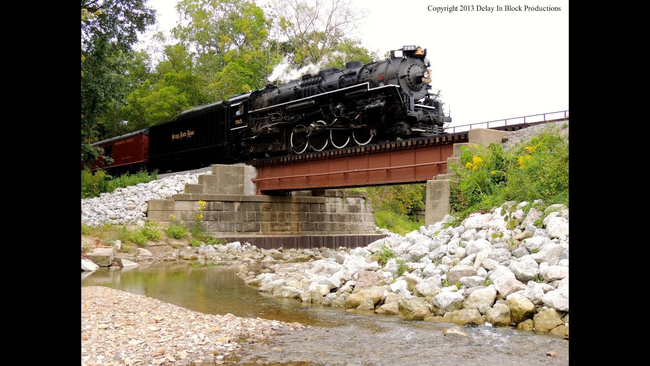 bnsf 5729 NKP 765 Crossing the River