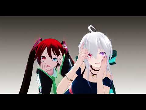 【MMD】弱音ハク、プロセカ風初音ミクVSで『Overdose』