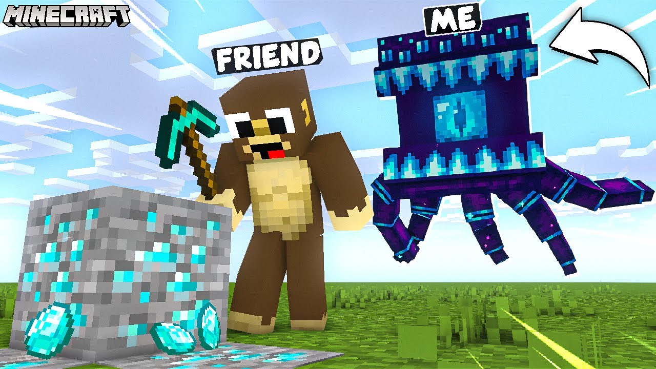 I SECRETLY TROLLED MY FRIEND in Minecraft - YouTube