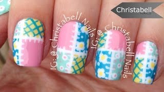 ChristabellNails Holly Hobbie Patchwork Nail Art
