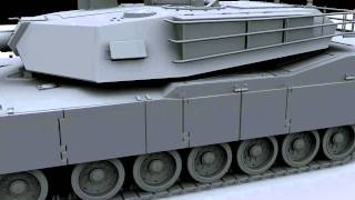 3ds max 2011 tank with hardware accelerated rendering