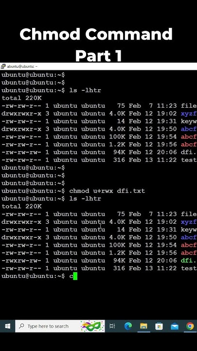 Chmod Command - YouTube