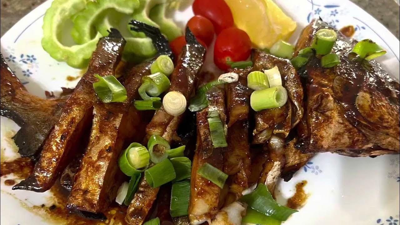 Panggang ikan bawal kecap/ grilled pomfret in air fryer YouTube