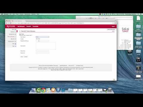 Sakai Tutorial: Creating a Question Pool