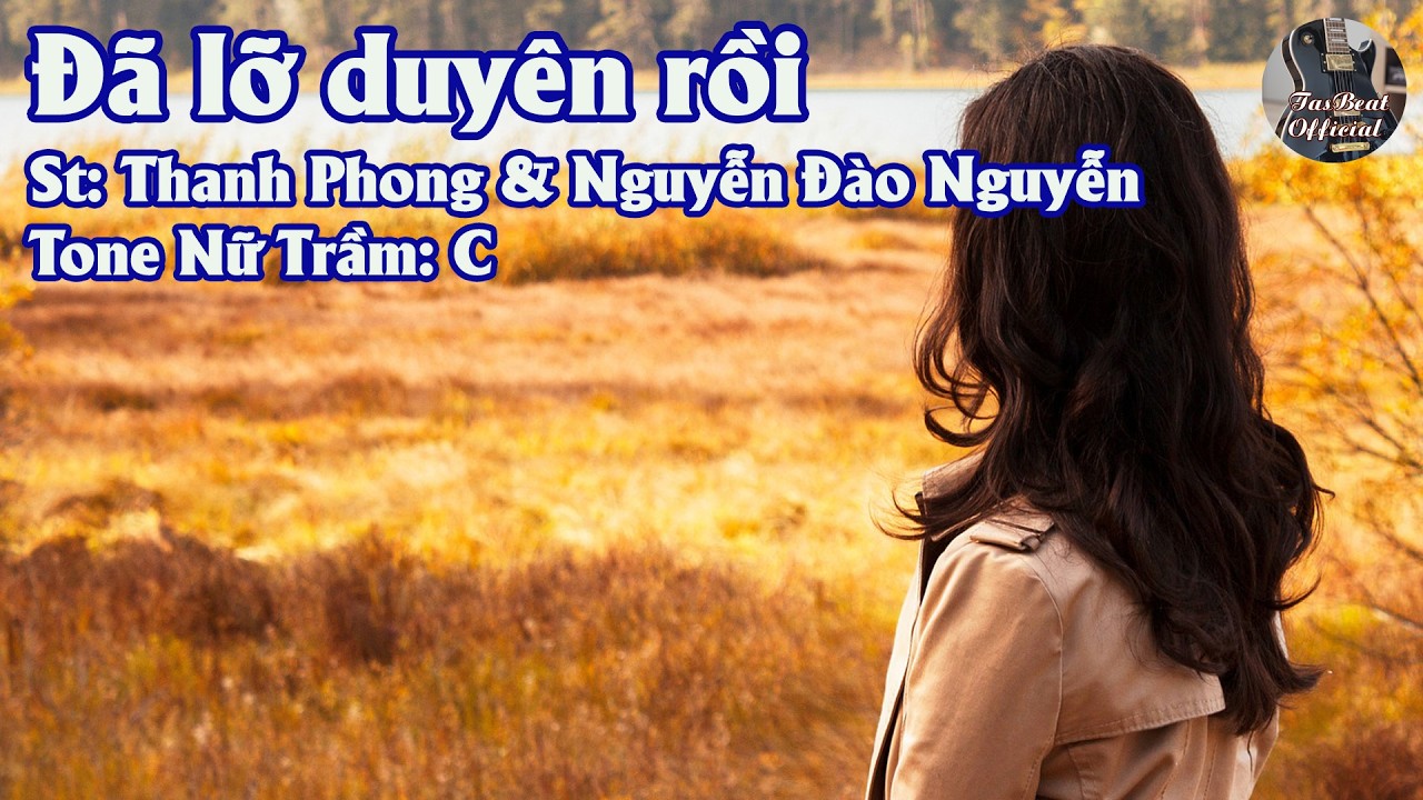 Karaoke Đã Lỡ Duyên Rồi Tone Nữ Trầm | TAS BEAT