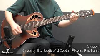 Ovation アコースティックギター レッドグラデーション 楽天市場】Ovation オベーション CE48 Ruby Red ルビーレッド