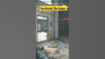 Two Braidz The Sniper #mw2 #sniper #callofduty #quickscope #codwarzone #gaming #shooting