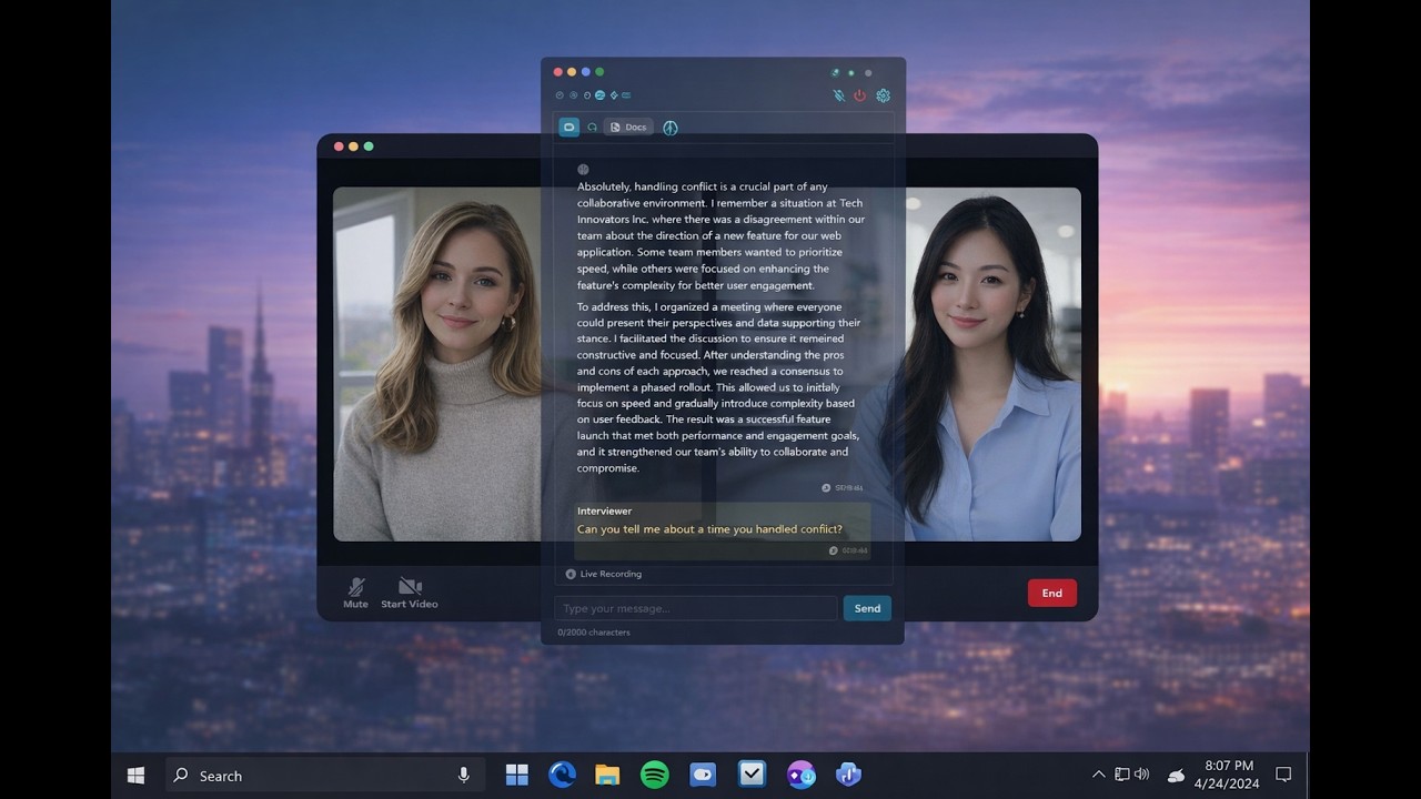 AissenceAI Desktop App — Live Demo