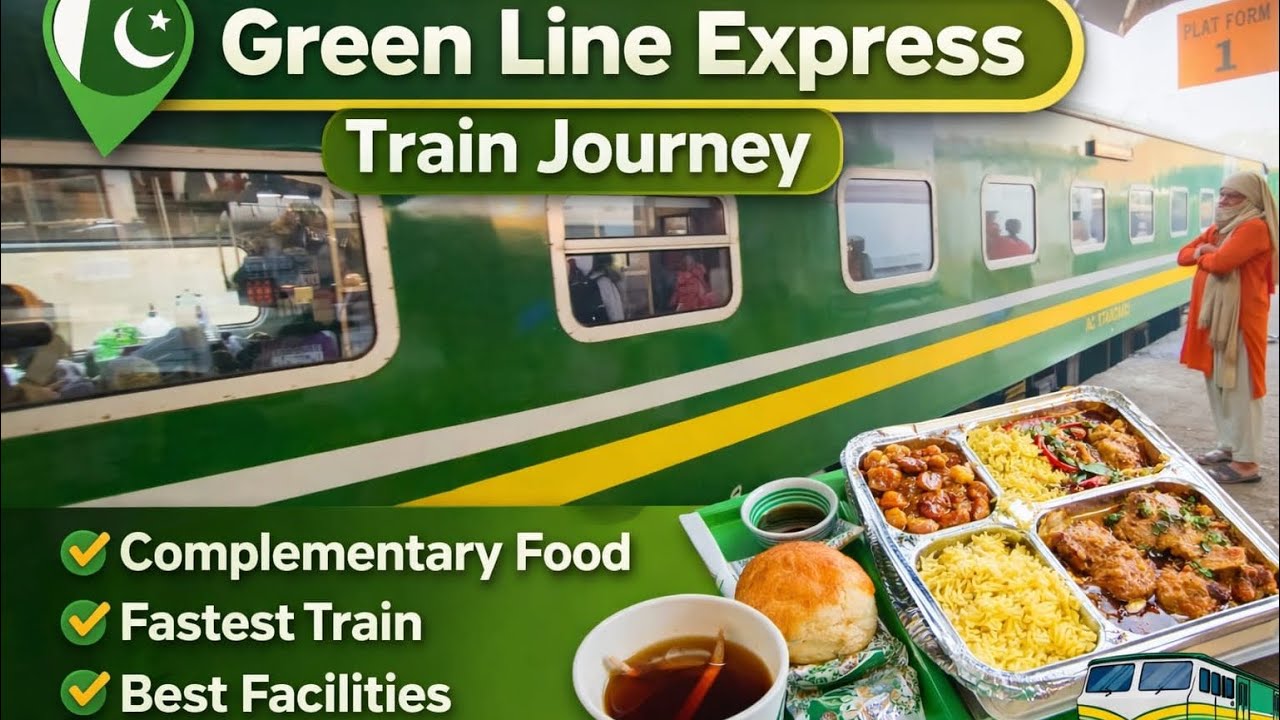 Greenline Express Journey | Rohri to Hyderabad part 1 | Complemantry Food 
