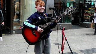 12 Year Old Fionn Whelan gets a Great Response from a Huge Crowd with 