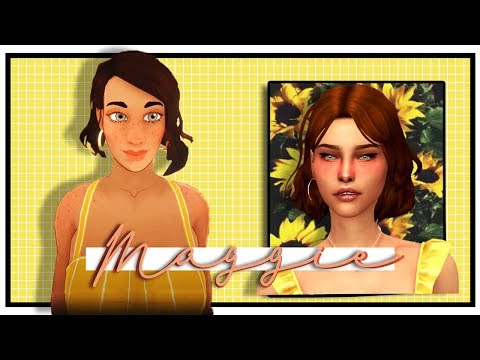 RECREATING MAGGIE IN THE SIMS 4 w/CC LINKS || The Sims 4 CAS