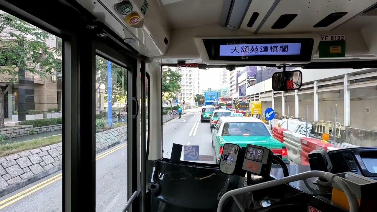 【下層展望】 九巴 V6X YF8192 @ 69 天水圍市中心 ➡ 元朗(德業街)