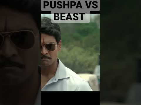 PUSHPA VS BEAST || Allu Arjun vs Vijay Thalapathy || Attitude Dialogues|| full Screen #shorts #viral