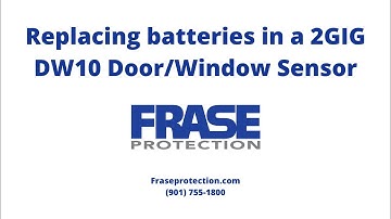 Battery Replacement in 2GIG DW10 Wireless Door/Window Sensor