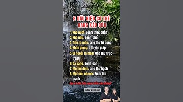 8 dấu hiệu cơ thể đang cầu cứu...#drhuyyen #dinhduong  #suckhoe