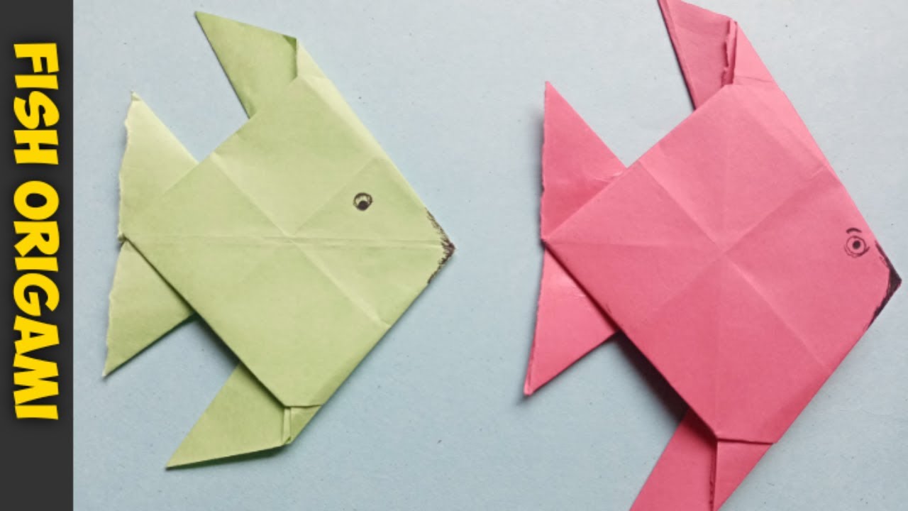 || How to make Fish origami | paper fish for kids | easy tutorial by ...