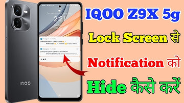IQOO Z9X 5g Lock Screen Par Notification Ko hide Kaise Kare // How To Hide Notification In IQOO Z9X