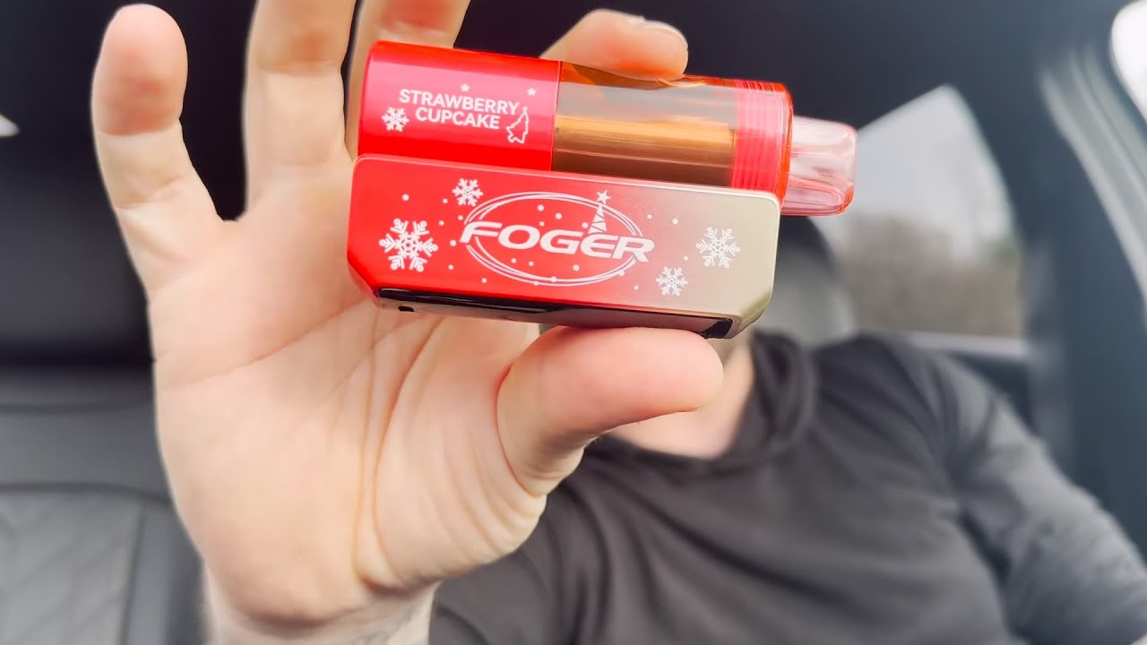 flum pebble without charging port Foger Strawberry Cupcake Vape: Irresistible 30K Puff Flavor