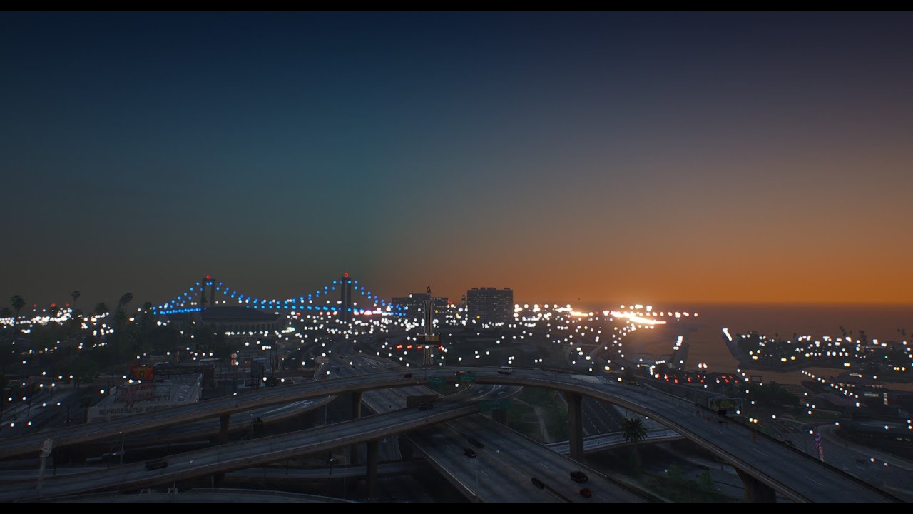 GTA 5  Gameplay 2023 Enhanced NVE Graphics MOD Next Gen With LWE And Street Lights On RTX 2060