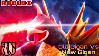 Old Gigan Vs New Gigan | Showa Gigan Remodel Update | Roblox Kaiju Universe