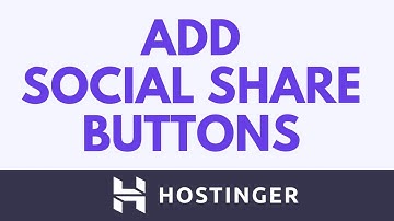 Hoe u sociale deelknoppen aan uw blog toevoegt in de Hostinger Website Builder