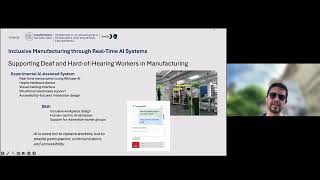 SEISMEC 4th Workshop - AI-powered inclusive manufacturing at SkillAIbility project pilot site