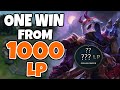 If I win this game I am 1000LP CHALLENGER | Challenger Jhin | 11.13 - League of Legends
