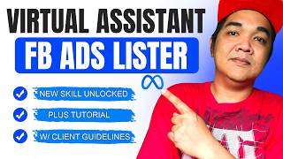 VA Online Job Tutorial Meta Ads Lister Facebook Ads Lister Earn From Home New Skill Unlocked!