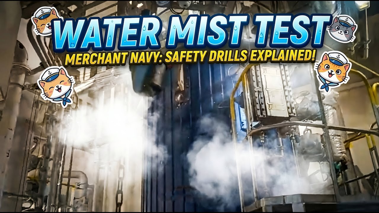 WATER MIST SYSTEM TEST 🚨🔥 | HOW SHIP FIRE SAFETY REALLY WORKS